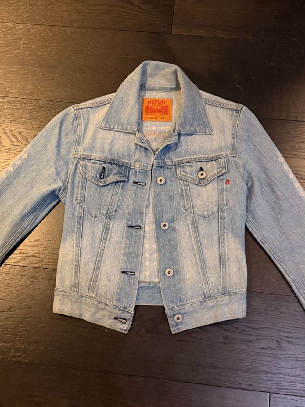 AUTHENTIC VINTAGE REPLAY JEANS MADE IN ITALY DENIM JACKET XS EXCELLENT CONDITION
